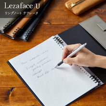 画像をギャラリービューアに読み込む, キングジム レザフェスU リングノート テフレーヌ B5サイズ 9855TELU LezafaceU