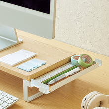 画像をギャラリービューアに読み込む, リヒトラブ MDF机上台・スリム<500 × 200・サイドトレー付> A-8022
