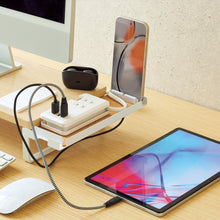 画像をギャラリービューアに読み込む, リヒトラブ MDF机上台・スリム<500 × 200・サイドトレー付> A-8022