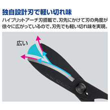 画像をギャラリービューアに読み込む, コクヨ 洗えるハサミ サクサ 万能 水洗い対応 ブラック 黒 はさみ ハサ-F440D