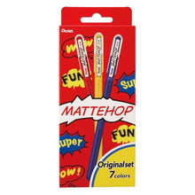 画像をギャラリービューアに読み込む, ぺんてる カラーボールペン MATTEHOP マットホップ スイート7色セット Bタイプ K110-V7STB