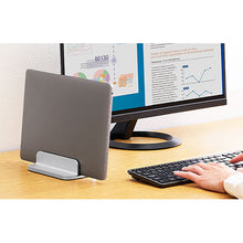 画像をギャラリービューアに読み込む, キングジム ノートパソコンスタンド 縦置き NPS25-SL