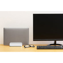 画像をギャラリービューアに読み込む, キングジム ノートパソコンスタンド 縦置き NPS25-SL