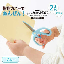 画像をギャラリービューアに読み込む, プラス 幼児用はさみ フィットカットカーブ トット SC-120M