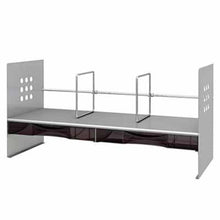 画像をギャラリービューアに読み込む, プラス ブックスタンド H型 ケース付 BS-650HC シルバー