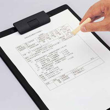 画像をギャラリービューアに読み込む, リヒトラブ クリップボード<捺印対応>A4 ヨコ型 黒 A-2985-24