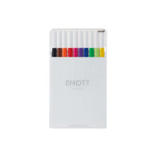 画像をギャラリービューアに読み込む, 三菱鉛筆 EMOTT エモット 水性サインペン 10色セット NO.1 PEMSY10C.NO1