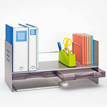 画像をギャラリービューアに読み込む, プラス ブックスタンド H型 ケース付 BS-650HC シルバー