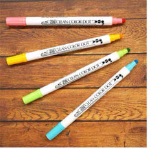 画像をギャラリービューアに読み込む, ZIG クリーンカラードット 4色セット (TC-6100/4V)