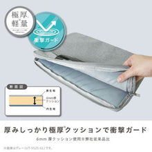 画像をギャラリービューアに読み込む, ソニック ノートPC軽量ケース ユートリム 極厚クッション付13.3インチ UT-5525