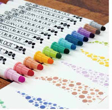 画像をギャラリービューアに読み込む, ZIG クリーンカラードット 12色セット (TC-6100/12V)