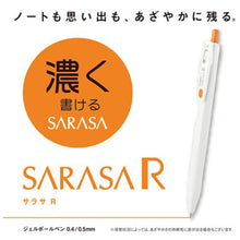 画像をギャラリービューアに読み込む, ゼブラ サラサR 0.4mm 7色セット JJS29-R1-7C