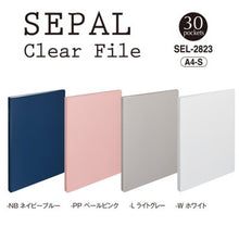 画像をギャラリービューアに読み込む, セキセイ SEPAL クリアファイル 30ポケット SEL-2823