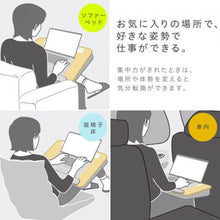 画像をギャラリービューアに読み込む, ソニック ユートリム 広々ひざ上デスク 裏面クッション&アームレスト付 UT-4754