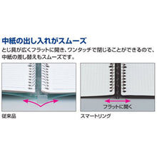 画像をギャラリービューアに読み込む, コクヨ キャンパスバインダー スマートリングBiz A5 黒 ル-SP131D