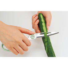 画像をギャラリービューアに読み込む, プラス フィットカットカーブ 多機能料理はさみ SC-200SWM