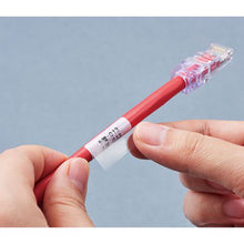 画像をギャラリービューアに読み込む, キングジム テプラ カットラベル・パンドウイット セルフラミネートラベル SZS100-075K 推奨ケーブル径2.0~4.1Φmm