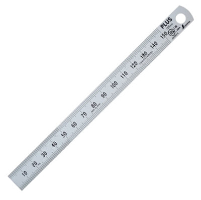 プラス ステンレス直尺 定規15cm 47741