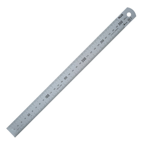 プラス ステンレス直尺 定規30cm 47742