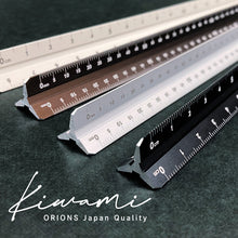 画像をギャラリービューアに読み込む, 共栄プラスチック Kiwami LRオールアルミ3面定規 16cm ASR-16
