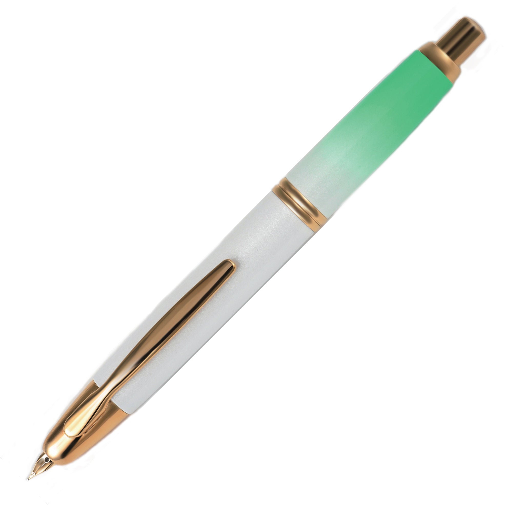 パイロット キャップレス 万年筆 多面体 多角形 NAMIKI 14k 緑 廃番 限定品！パイロット 万年筆 Capless キャップレス 翠緑の輝き 送料無料