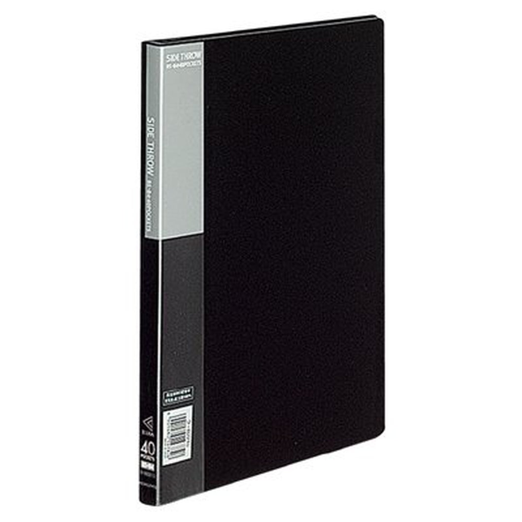 コクヨ クリヤーブック＜ベーシック＞サイドスロー B5縦 固定式20枚ポケット 黒 ﾗ-B221D