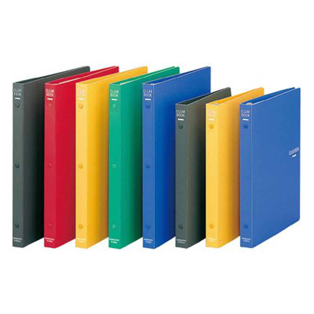 コクヨ クリヤーブック B5縦 替紙式18枚ポケット26穴 黄 ﾗ-321Y