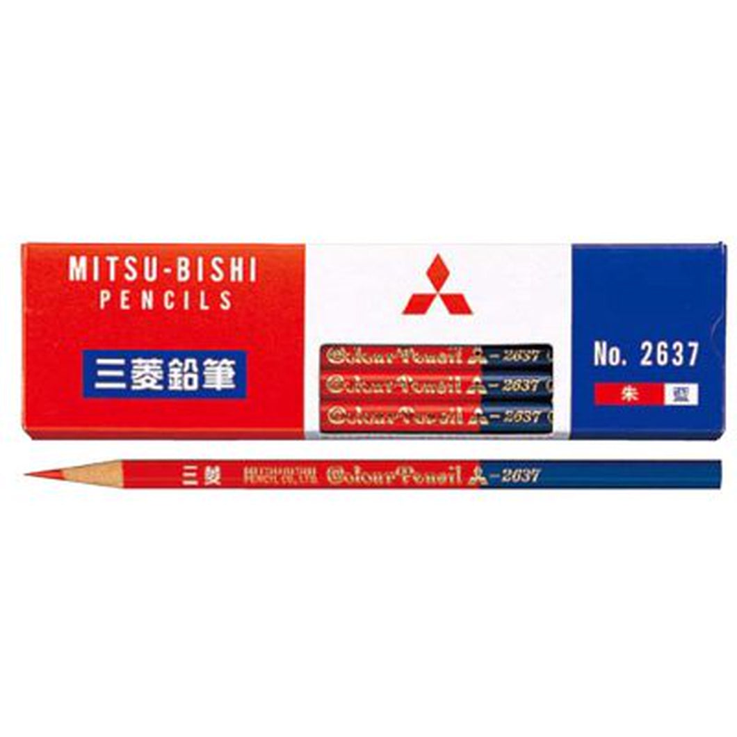 三菱鉛筆 朱藍7：3鉛筆 K2637