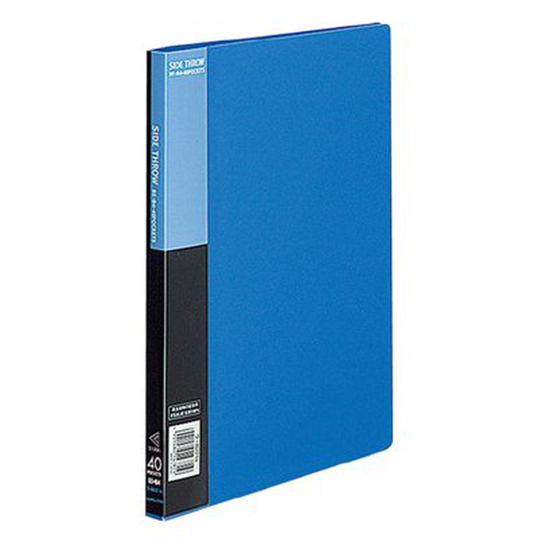 コクヨ クリヤーブック＜ベーシック＞サイドスロー B5縦 固定式20枚ポケット 青 ﾗ-B221B